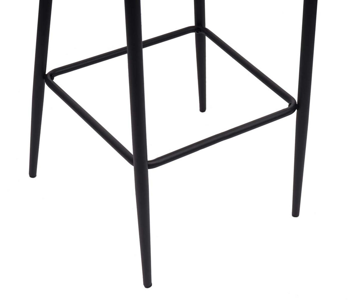 BARHOCKER mit Lehne Sitzhöhe 75cm Vintage Metall Fußablage Stoff/Textil Dunkelgrau - Dunkelgrau, Textil/Metall (47/105/47cm) - PROREGAL