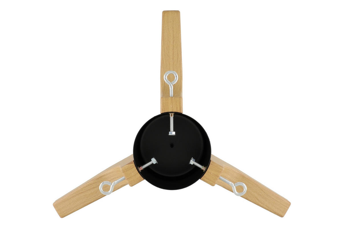 CHRISTBAUMSTÄNDER Holzoptik 62 cm 2,2 l - Schwarz, Metall (62/16cm)