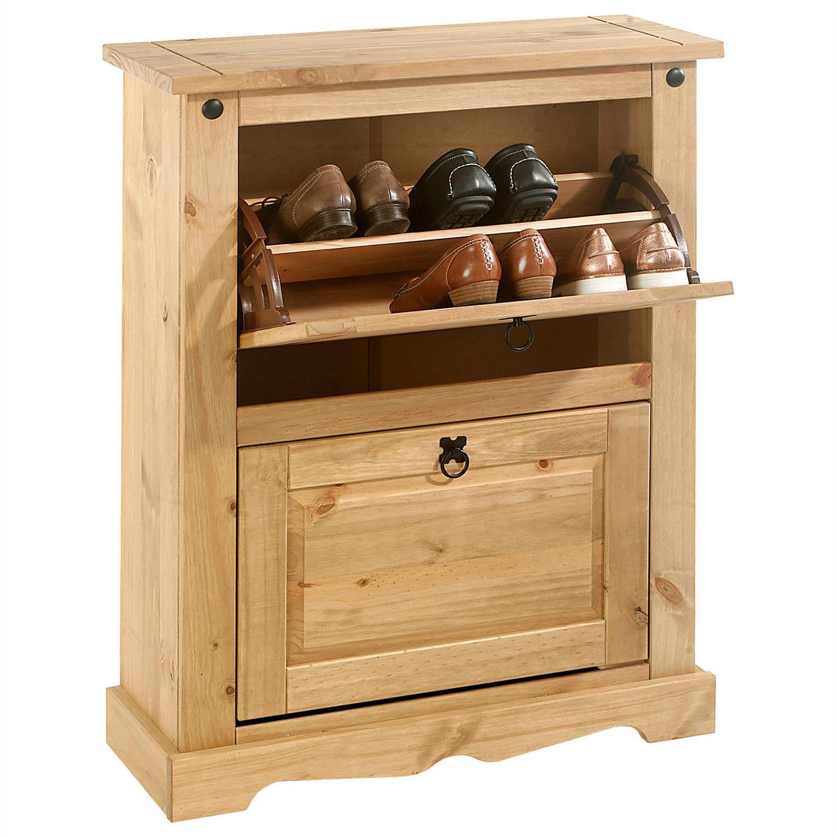 SCHUHKIPPER TEQUILA - Braun, Holz (73/95/26cm) - IDIMEX