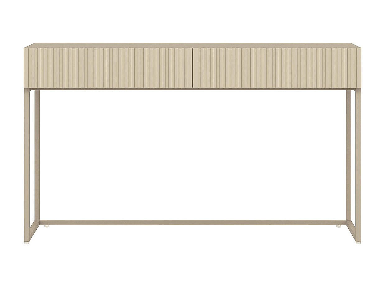 KONSOLENSCHREIBTISCH - 130 cm x 60 cm - holz - beige Caldrin - Beige, Holz (130/75/60cm) - Vente-Unique