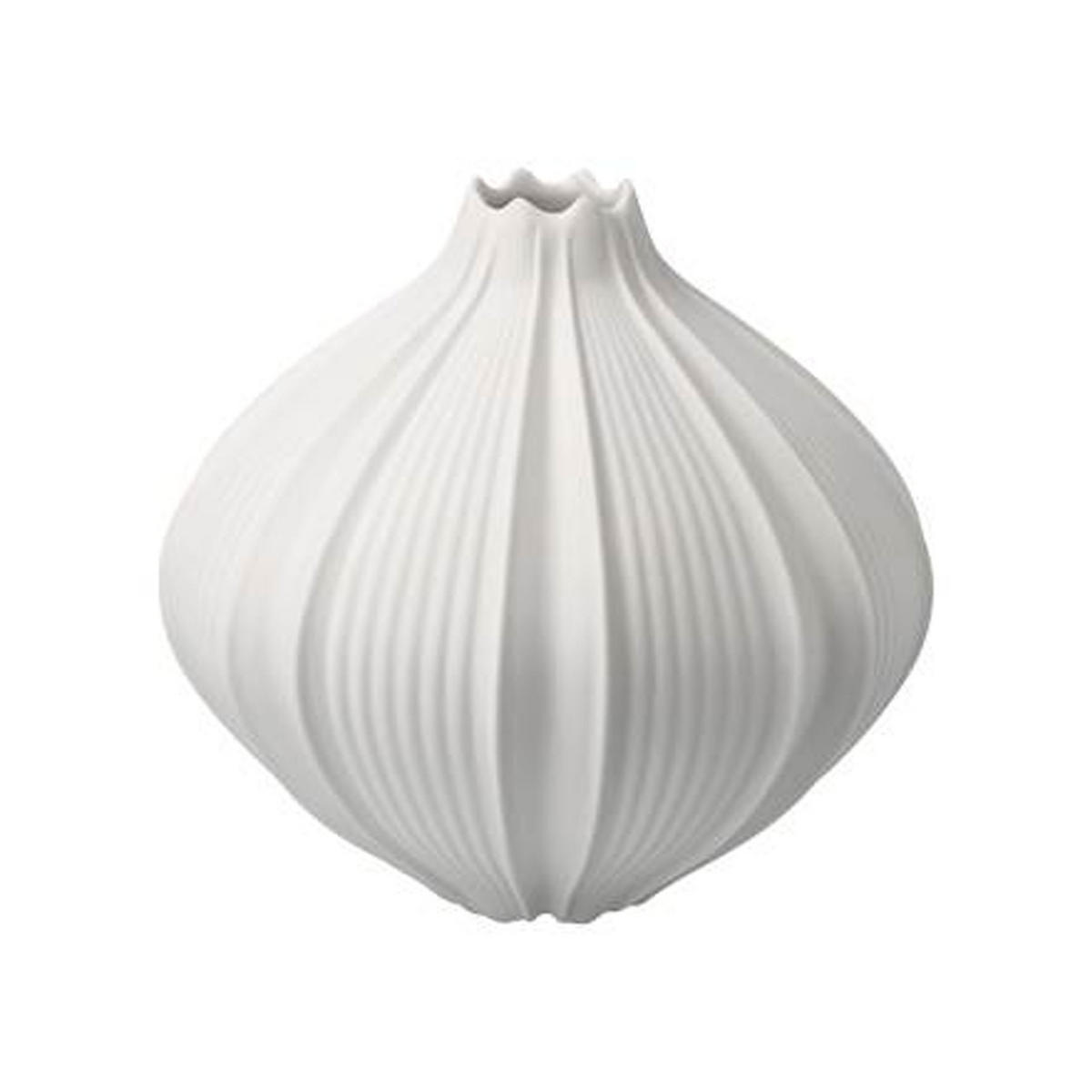 VASE Bahar, Biskuit-Porzellan, weiß, H 12 cm - Weiß, Keramik (12cm) - Goebel