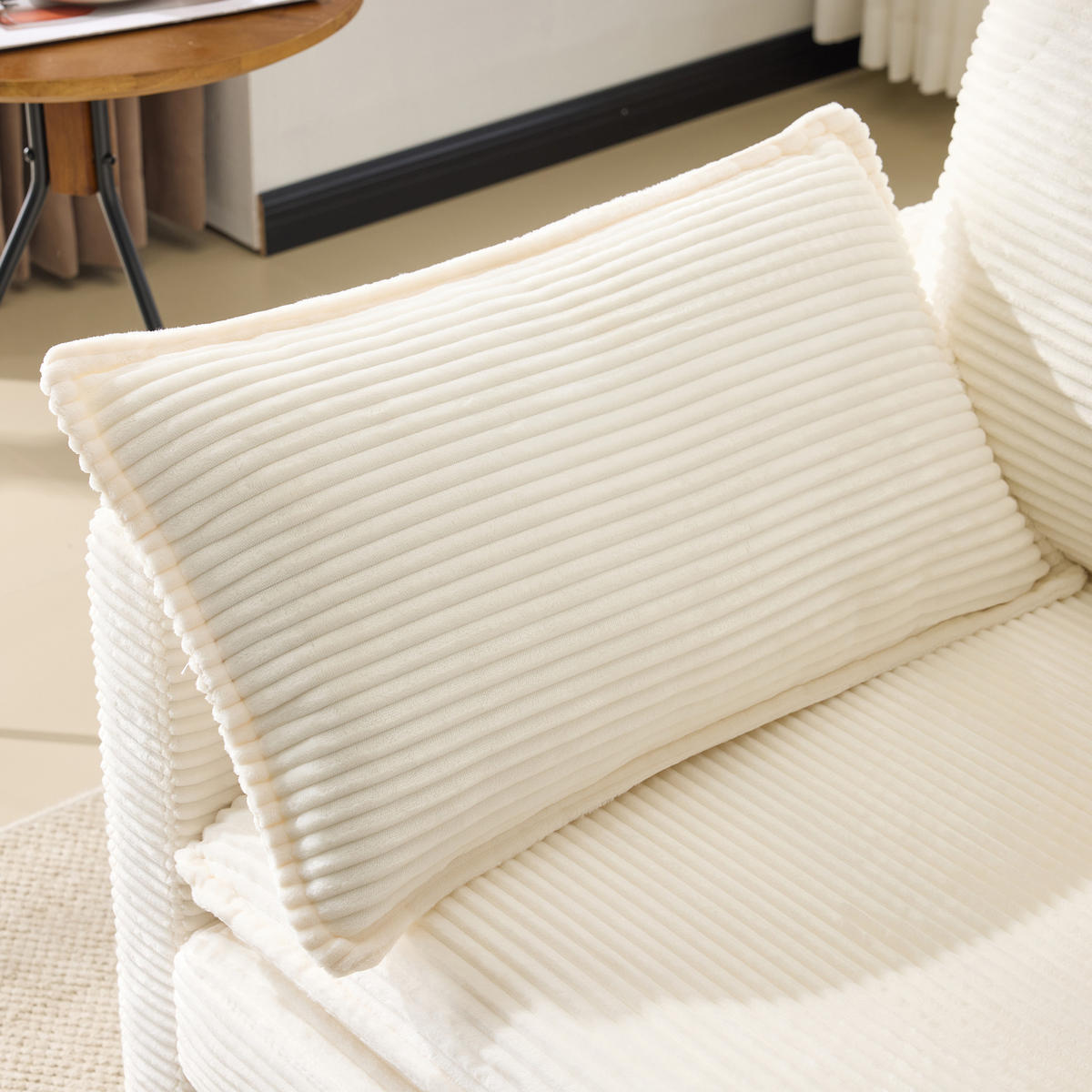 SOFA 2-Sitzer 167,5/75/85 cm Weiß - Weiß, Textil (75/85/167.5cm)