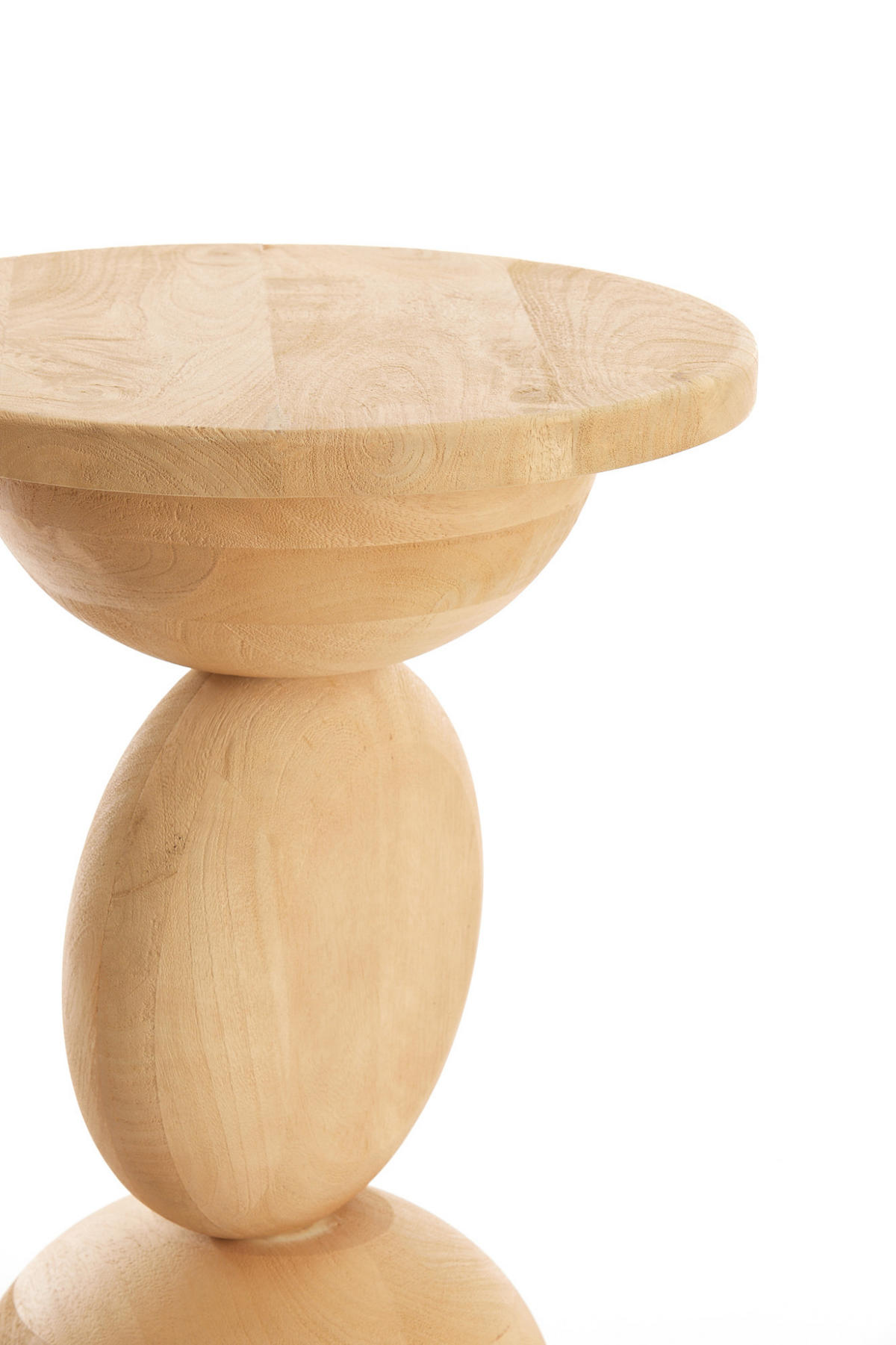 BEISTELLTISCH Mirto Braun Ø40/50 cm - Braun, Holz (40/40/50cm) - Light & Living