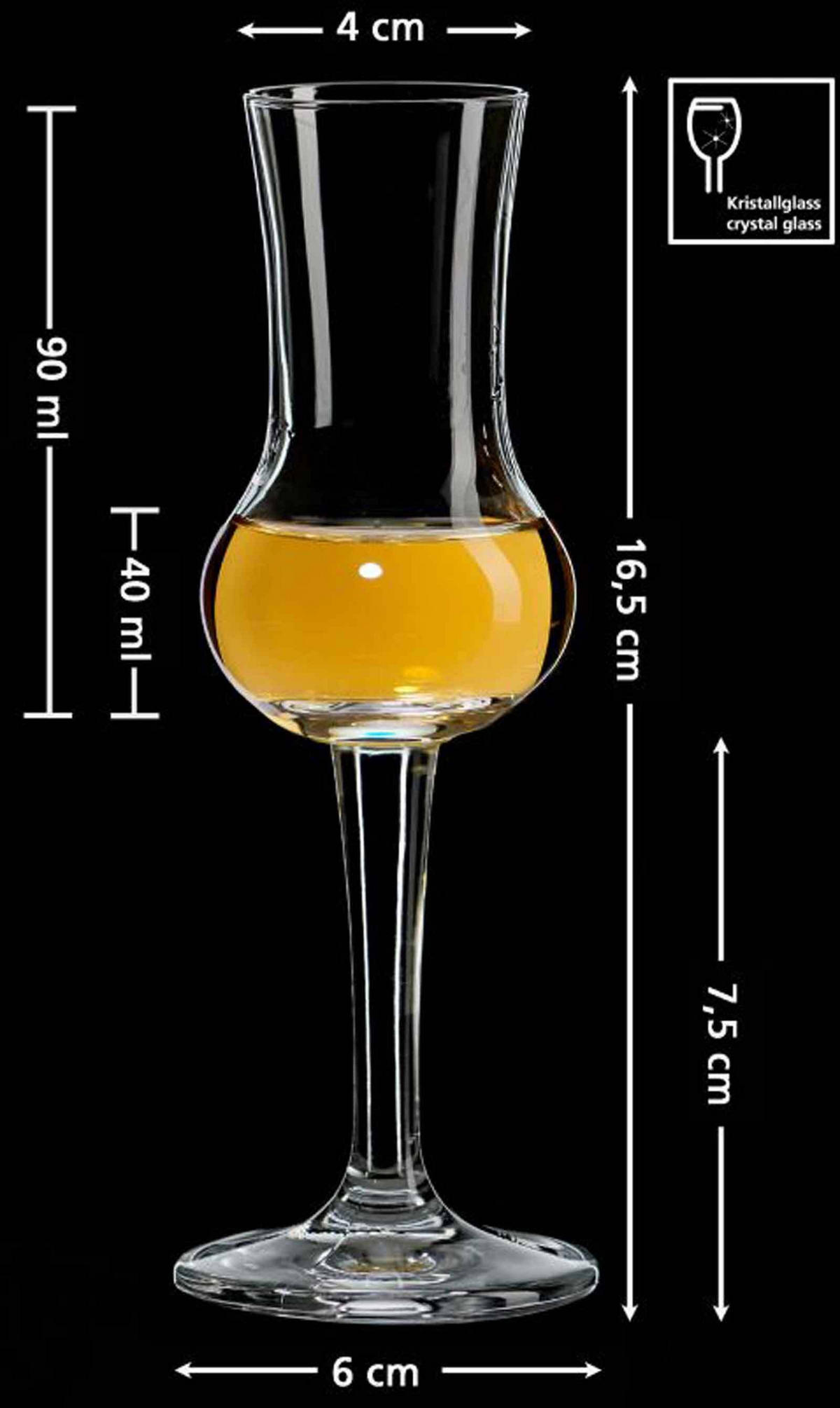 GRAPPAGLÄSER Mambo transparent 90 ml 4er Set - Transparent, Glas (0.09L) - Ritzenhoff Breker