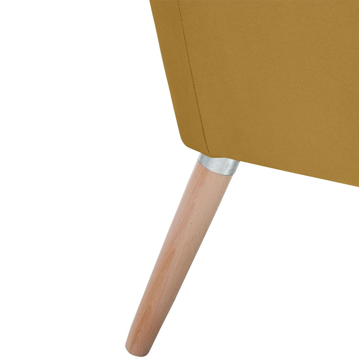 SESSEL Kachka Bezug Samtvelour Buche natur / mais - Currygelb/Buchefarben, Kunststoff (71/81/67cm) - 58aufmkessel