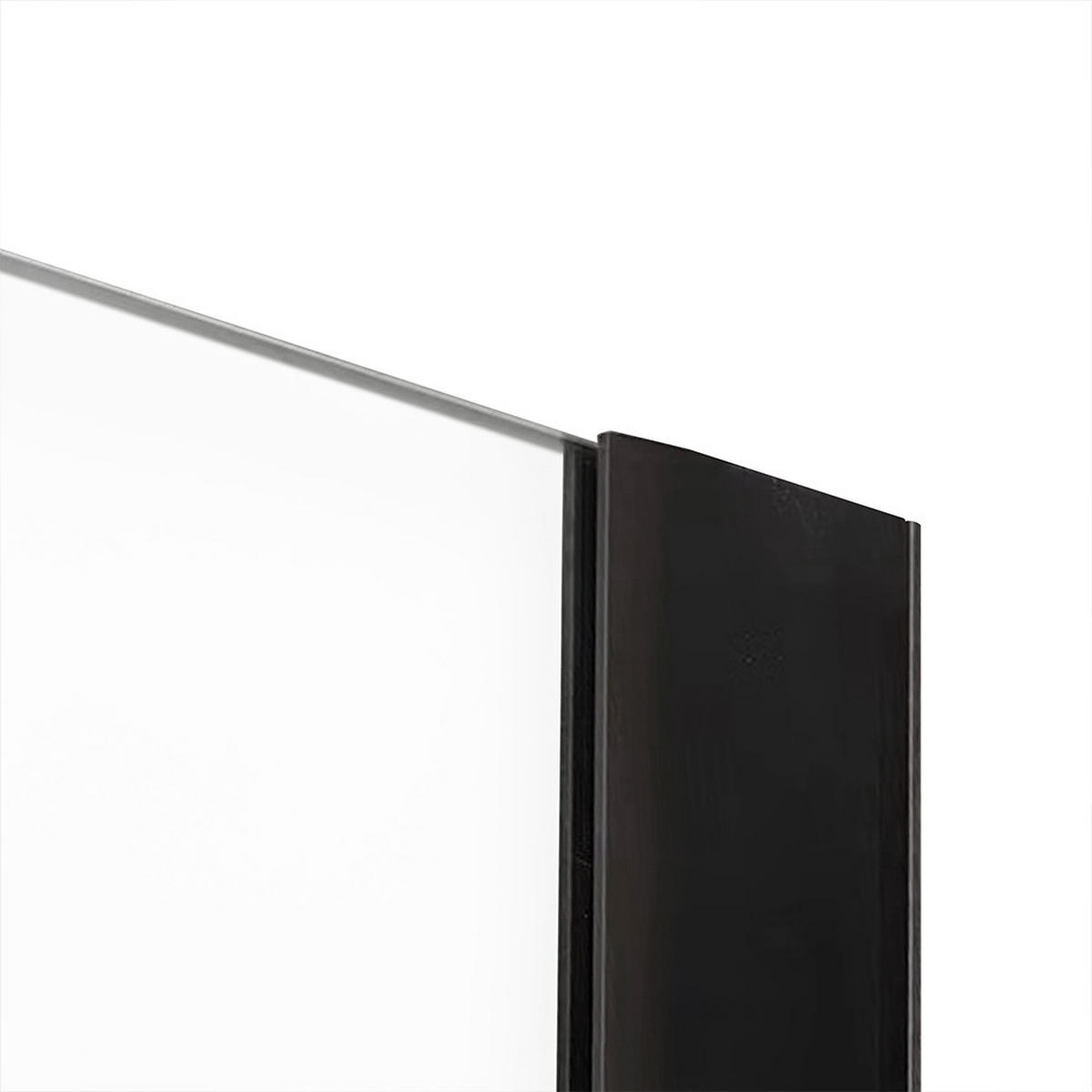 DUSCHKABINE LIVIA - Schwarz, 90 x 90 x 195 - Schwarz, Metall (90cm) - Home Deluxe