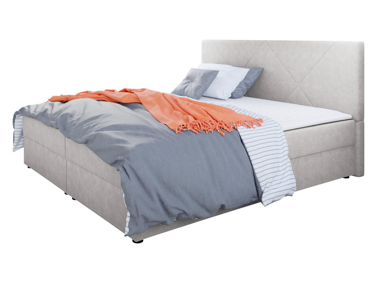 BOXBETT Fado IV - Creme/Schwarz, Holz/Kunststoff (140/200cm) - MIRJAN24