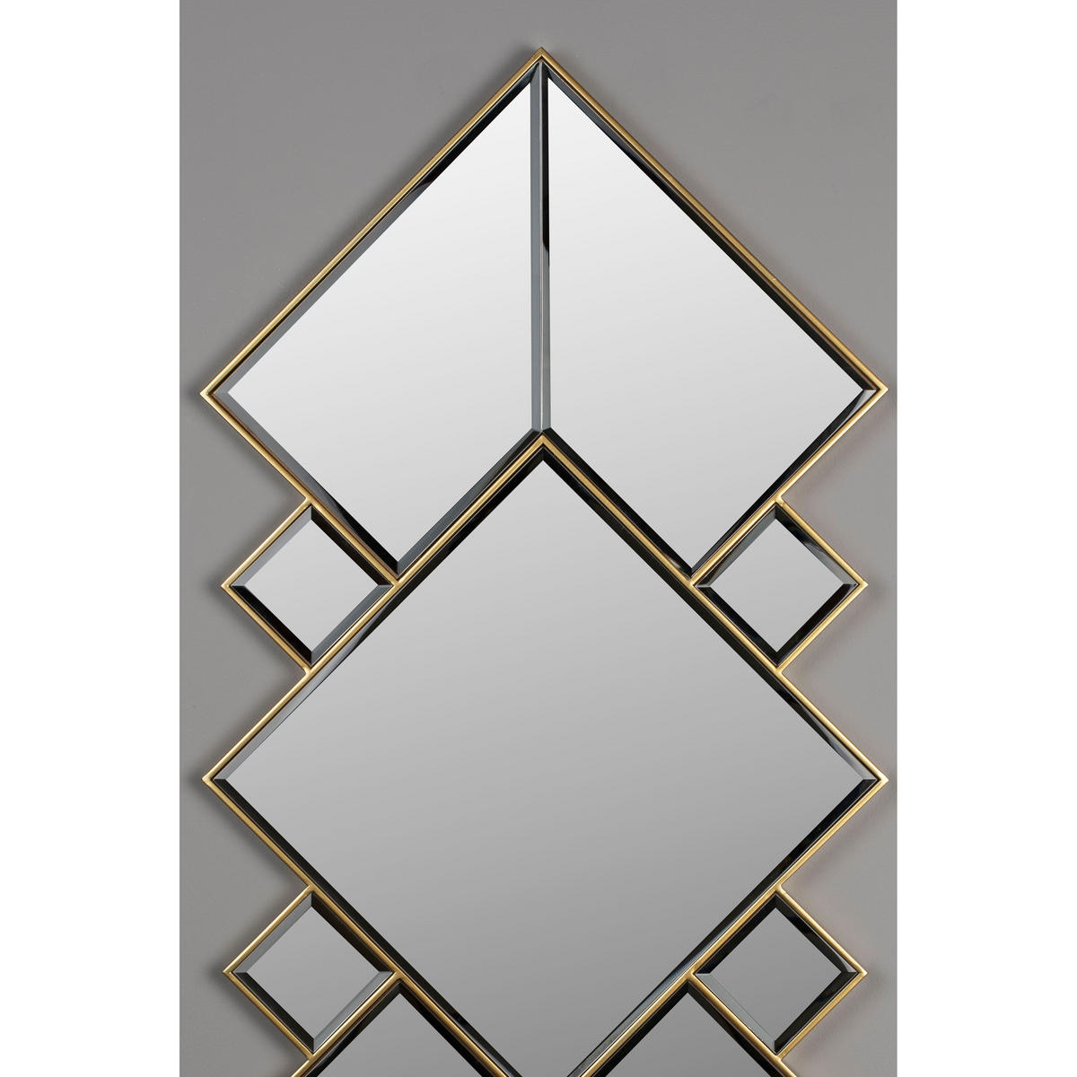 WANDSPIEGEL Miyu Gold - Goldfarben, Glas (51/107/4cm) - Dutchbone