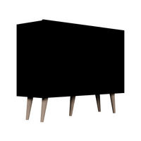 KOMODA Toronto Čierna - čierna, kompozitné drevo (120/95.5/40cm) - Petits-meubles