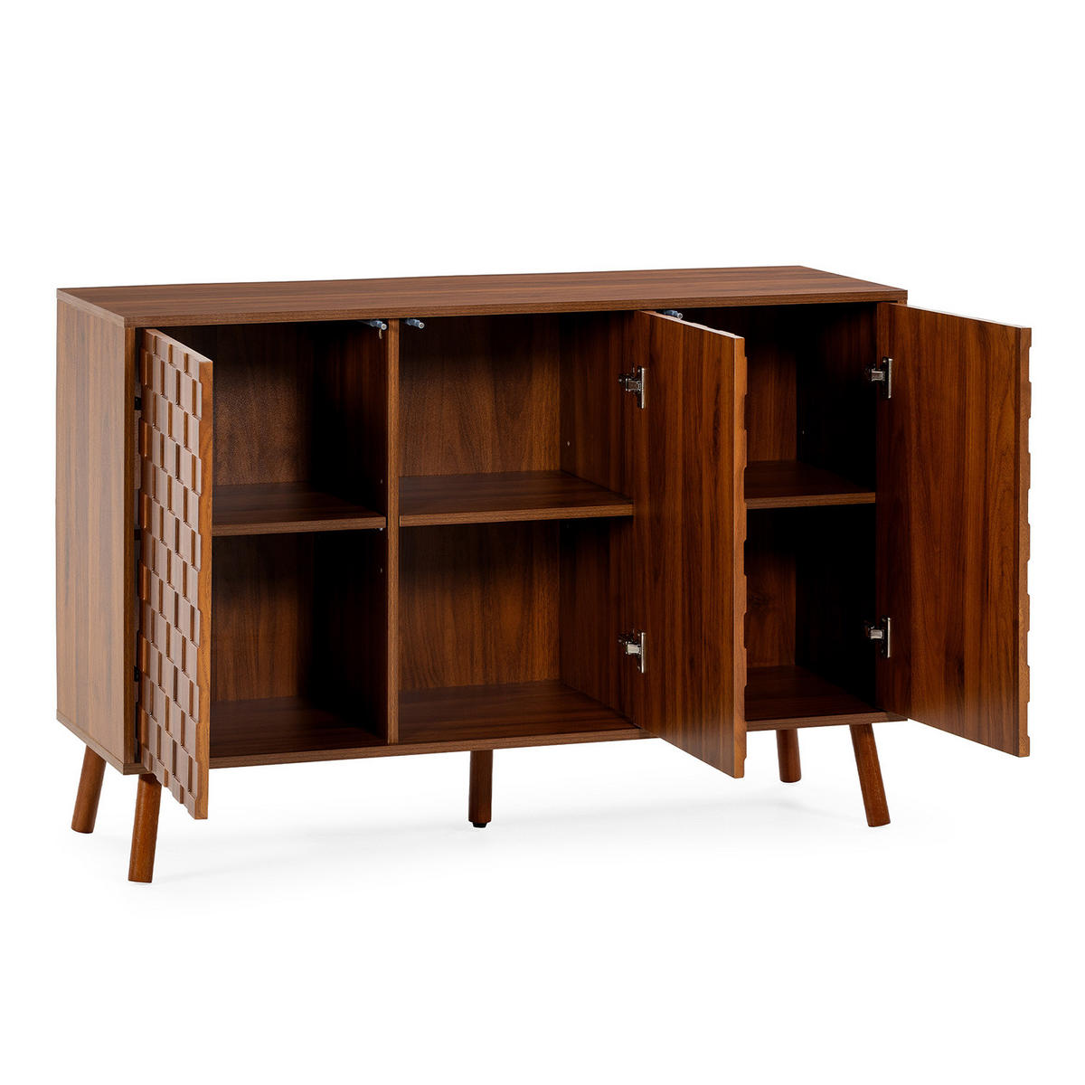 SIDEBOARD Canadá 3 türen Walnuss-Optik - Walnussfarben, Holzwerkstoff (120/80/40cm) - VS Venta-stock