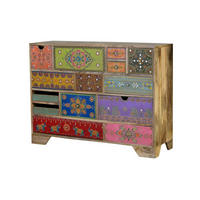 KOMMODE aus Mangoholz - Chromfarben, Holz (40/90/120cm) - Giner y Colomer