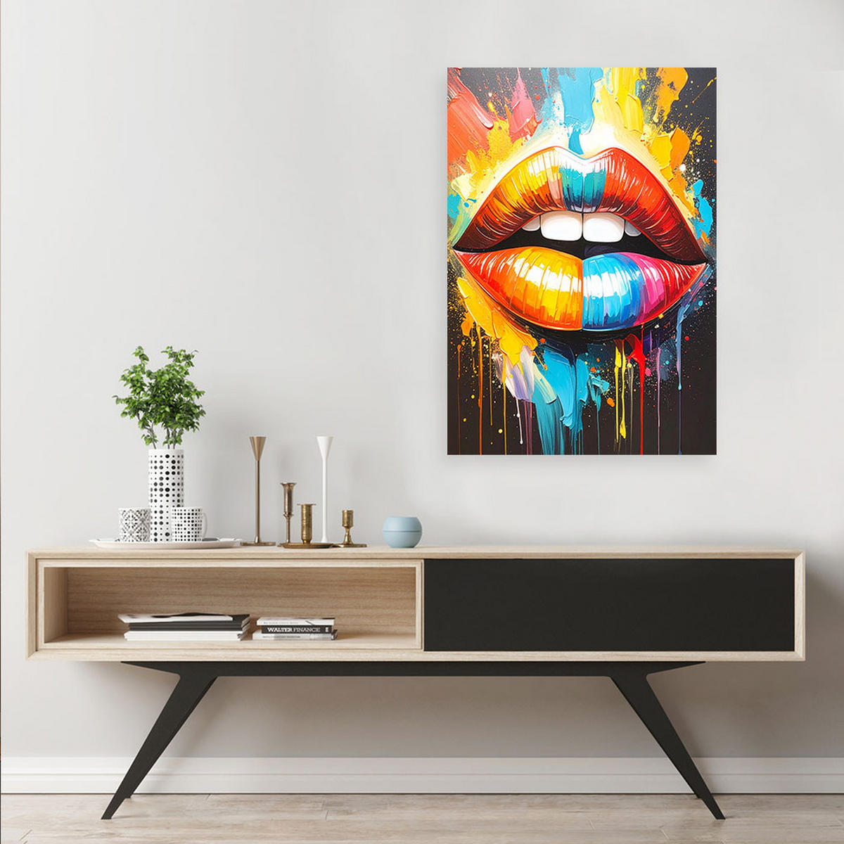 LEINWANDBILD Popkultur 70x100cm - Multicolor, Textil (70/100cm) - Feeby