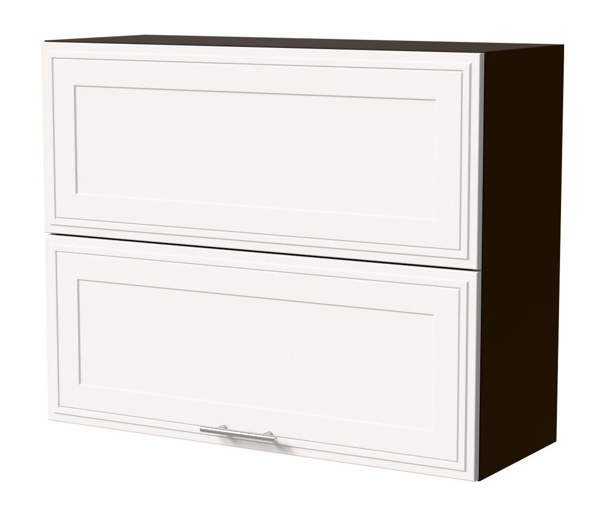 KLAPPHÄNGESCHRANK Salo W8B/90-AV Lava / Weiß Matt 90 / 32,5 / 72cm - Dunkelgrau/Weiß, Holz/Holzwerkstoff (90/72/32.5cm) - Feldmann-Wohnen