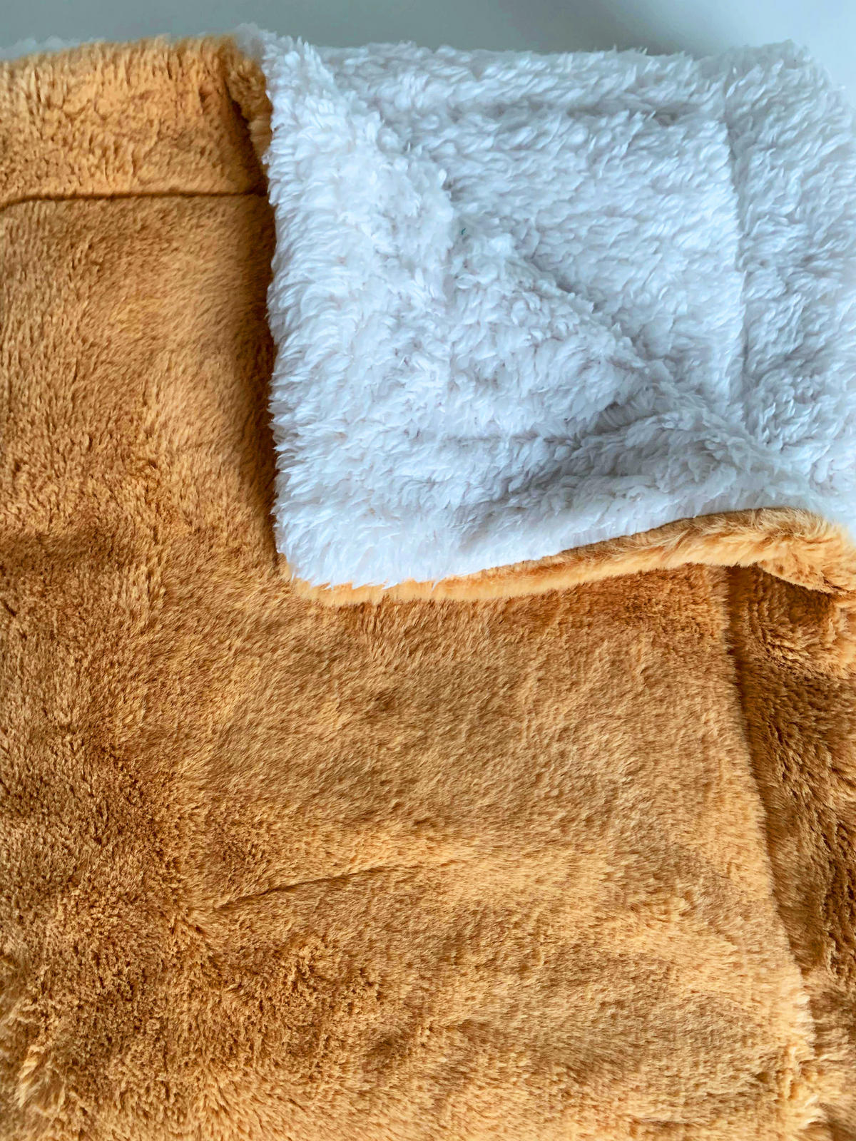 PLAID gefüttert in Kaninchenoptik Camel 130 x 170 - Beige, Textil (130/170cm) - LE COMPTOIR DE LA PLAGE