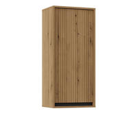 HÄNGESCHRANK Osaka Eichenholzoptik Evoke 46 cm - Eichefarben/Schwarz, Holzwerkstoff (45.8/100/32cm) - Selsey