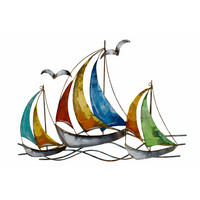 WANDDEKO Bunt 100/75 cm - Multicolor, Metall (2.6/75/3cm) - KUNSTLOFT