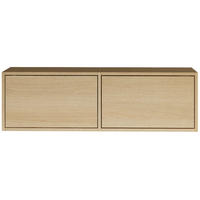TV-LOWBOARD hängend, 2 Klappen, Eiche, 100 cm - Beige, Holzwerkstoff (100.6/30/30cm) - Selsey