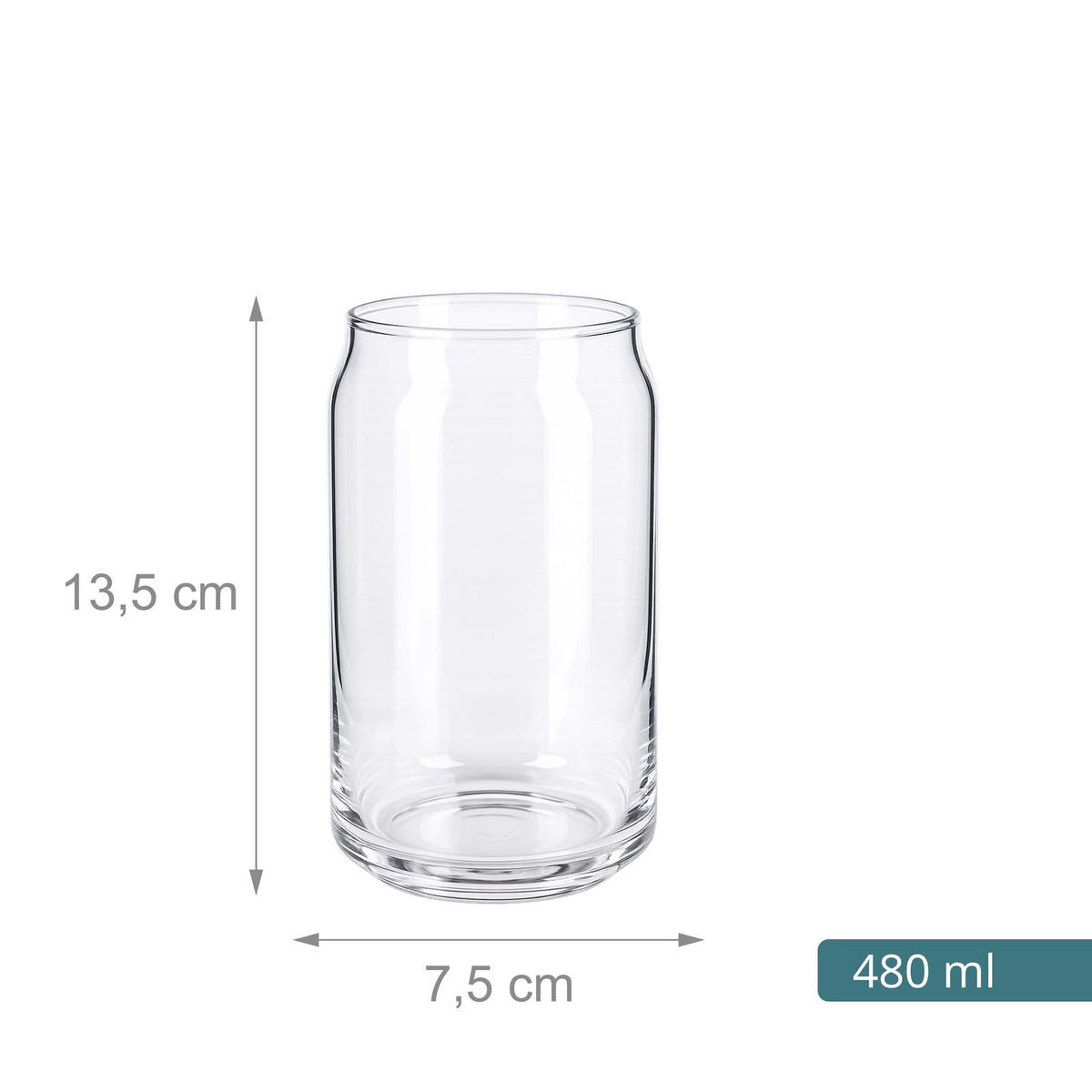 4XSKLENICE na longdrink - průhledná, sklo (0.48L) - Relaxdays