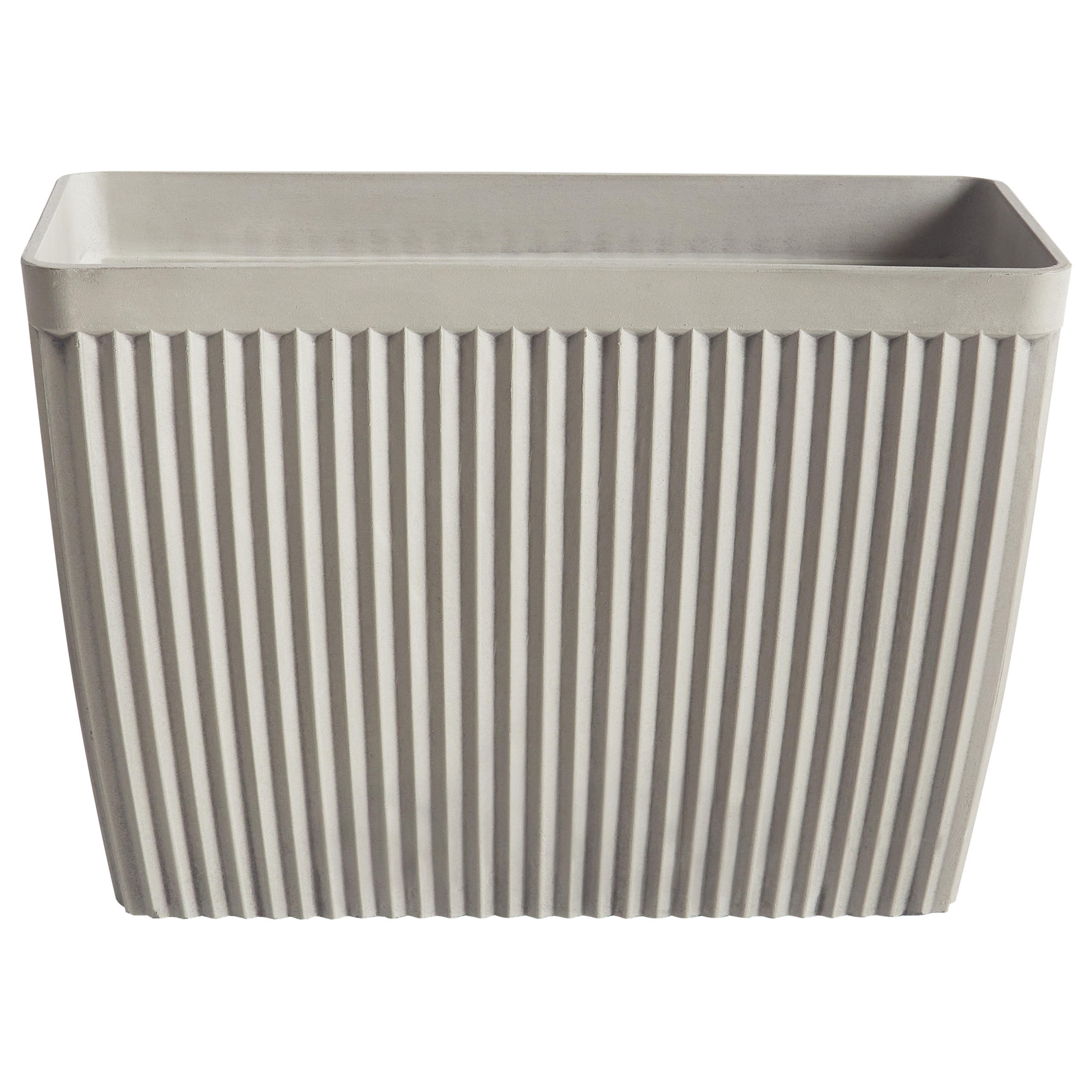 BLUMENTOPF Beige Sisal - Beige, Kunststoff (41cm) - Beliani