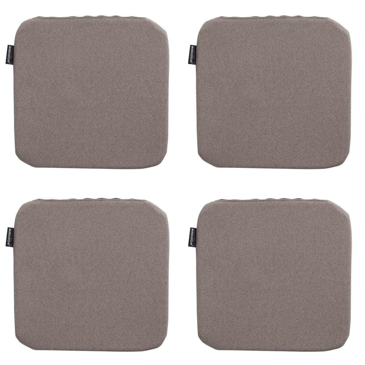 SITZKISSEN Manchester 40/40 cm 4er-Set - Taupe, Textil (40/2/40cm) - Madison