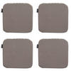 SITZKISSEN Manchester 40/40 cm 4er-Set - Taupe, Textil (40/2/40cm) - Madison