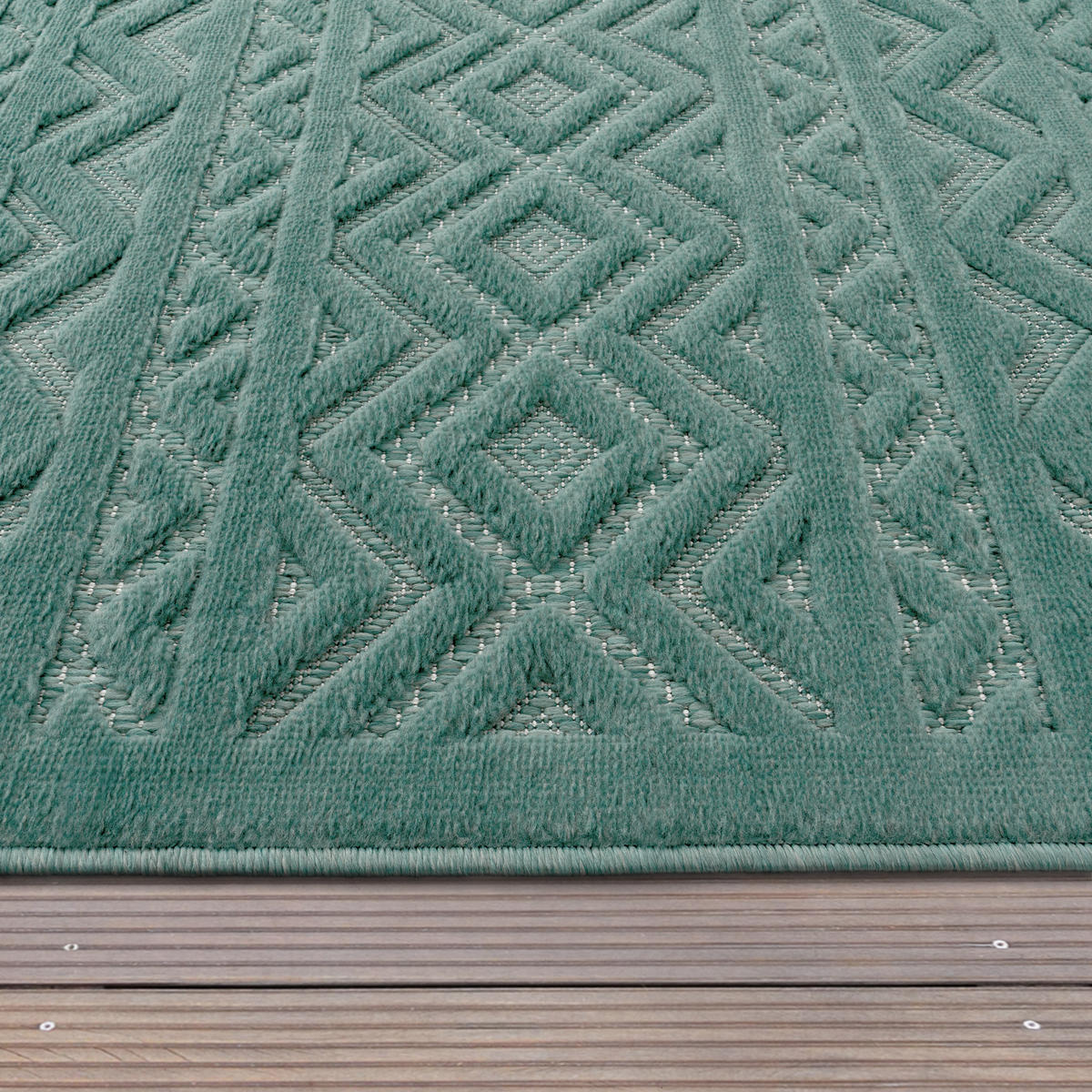 OUTDOORTEPPICH 80/150 cm Livorno 673 - Türkis, Textil (80/150cm) - Paco Home