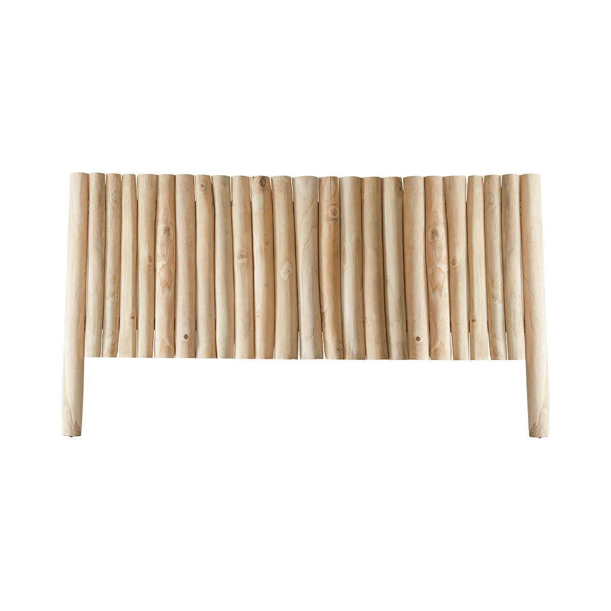 KOPFTEIL River Natur aus Teak - Naturfarben, Holz (180/100/9cm) - Tikamoon