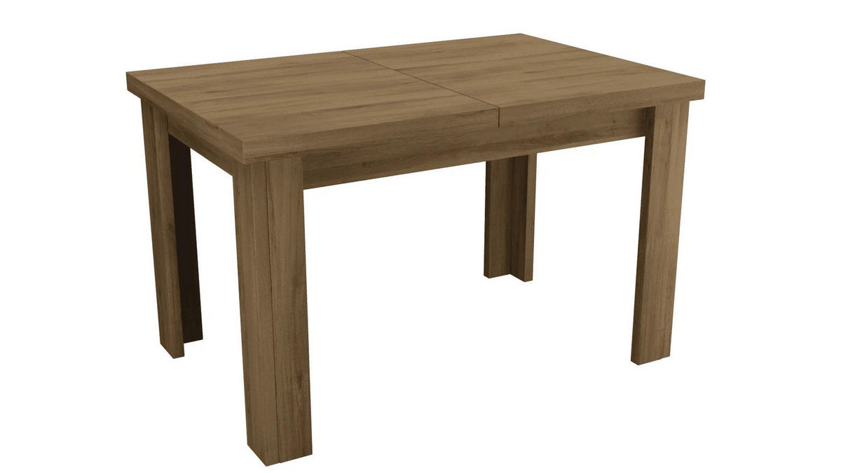 ESSTISCH ausziehbar 120-160 cm Eiche Lefkas - Eichefarben, Holzwerkstoff (120/80/48cm)