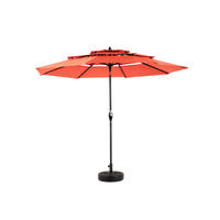 SONNENSCHIRM Doppel Rechteck orange - Orange, Metall (294/294cm) - ComfortXL
