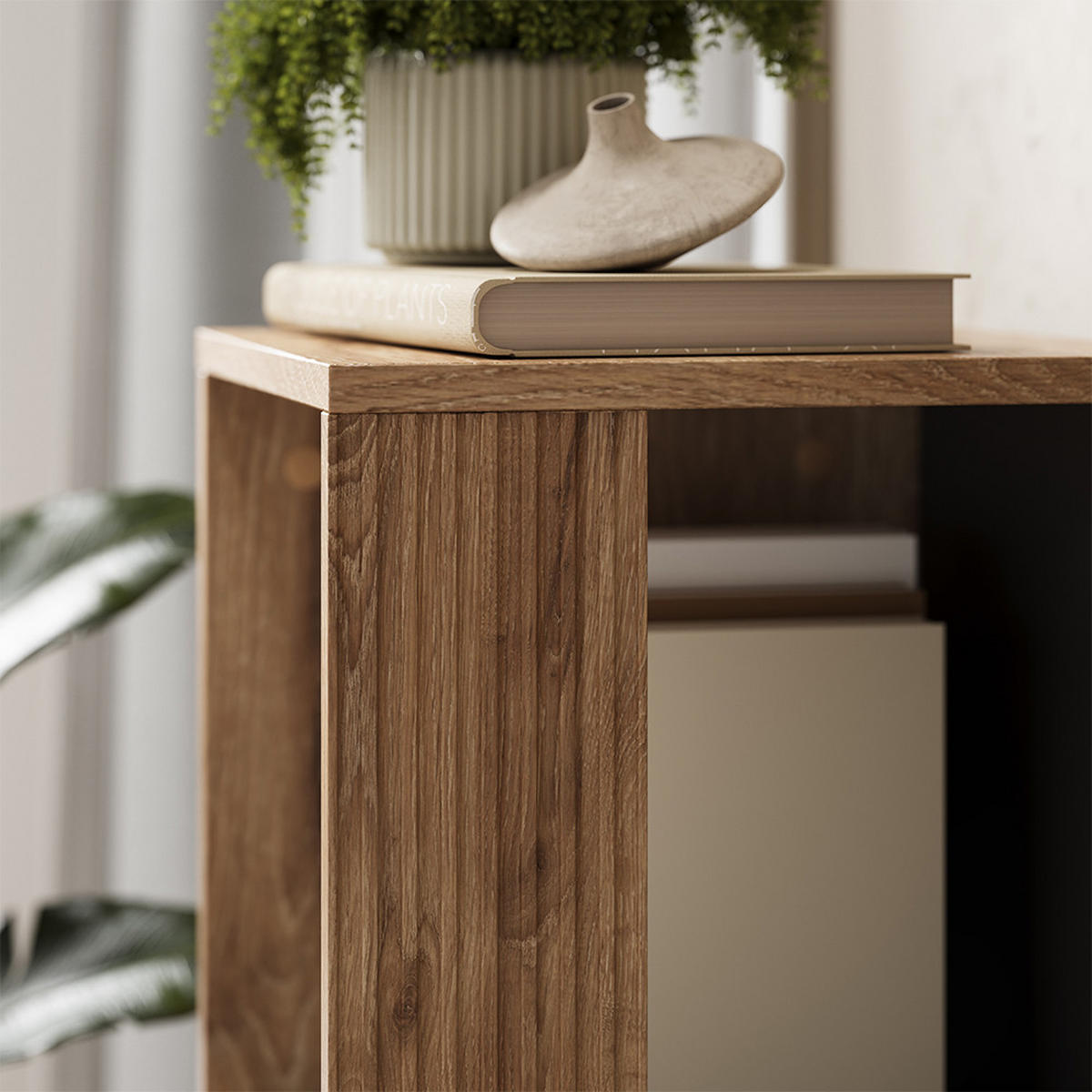 POLICE NA CD Eliza Dub Viking - barva dubu, kompozitní dřevo (36/120/36cm) - Vicco