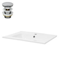 WASCHBECKEN - Weiß, Keramik (46/16.5/61cm) - ML-DESIGN