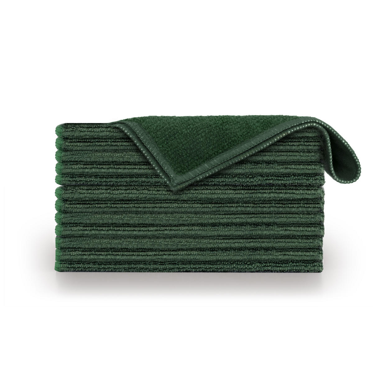 GESCHIRRTÜCHER 12er-Set 30/40 cm, 90% Polyester & 10% Polyamid, Dunkelgrün - Dunkelgrün, Textil (40/30cm) - Blumtal