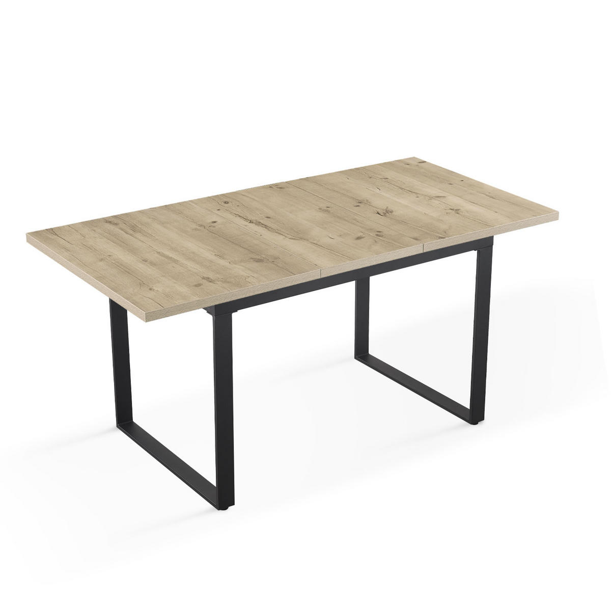 ESSTISCH ANNA 120-160/80/76 cm Sandeiche - Sandfarben, Holz (80/120/76cm) - B&D Home