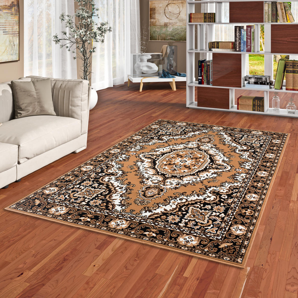ORIENT TEPPICH TRENDLINE BEIGE KESHAN - Beige, Textil (185/270cm) - Pergamon