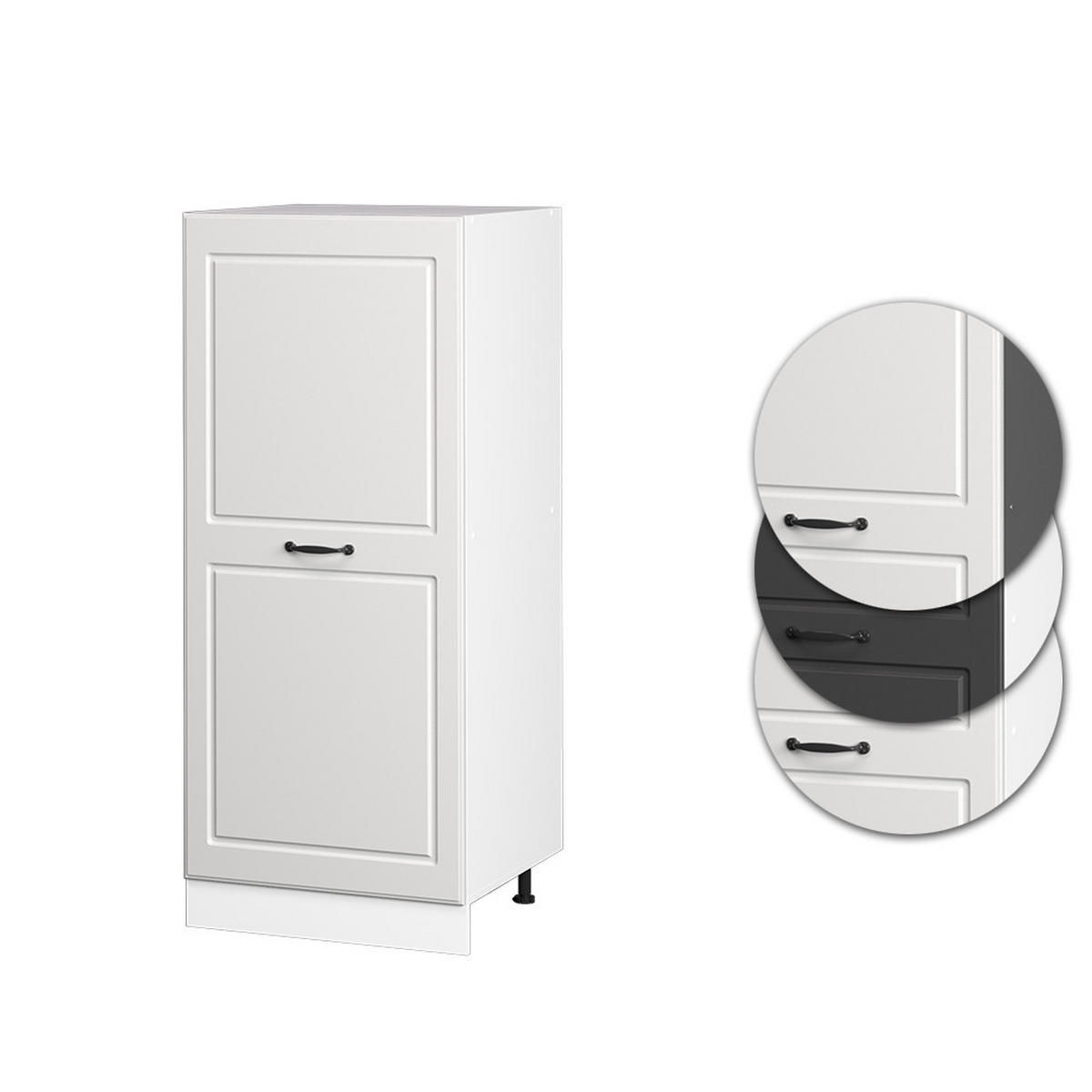 HOCHSCHRANK R-Line Weiß Landhaus 60 cm - Weiß, Holzwerkstoff (60/143/57cm) - Vicco