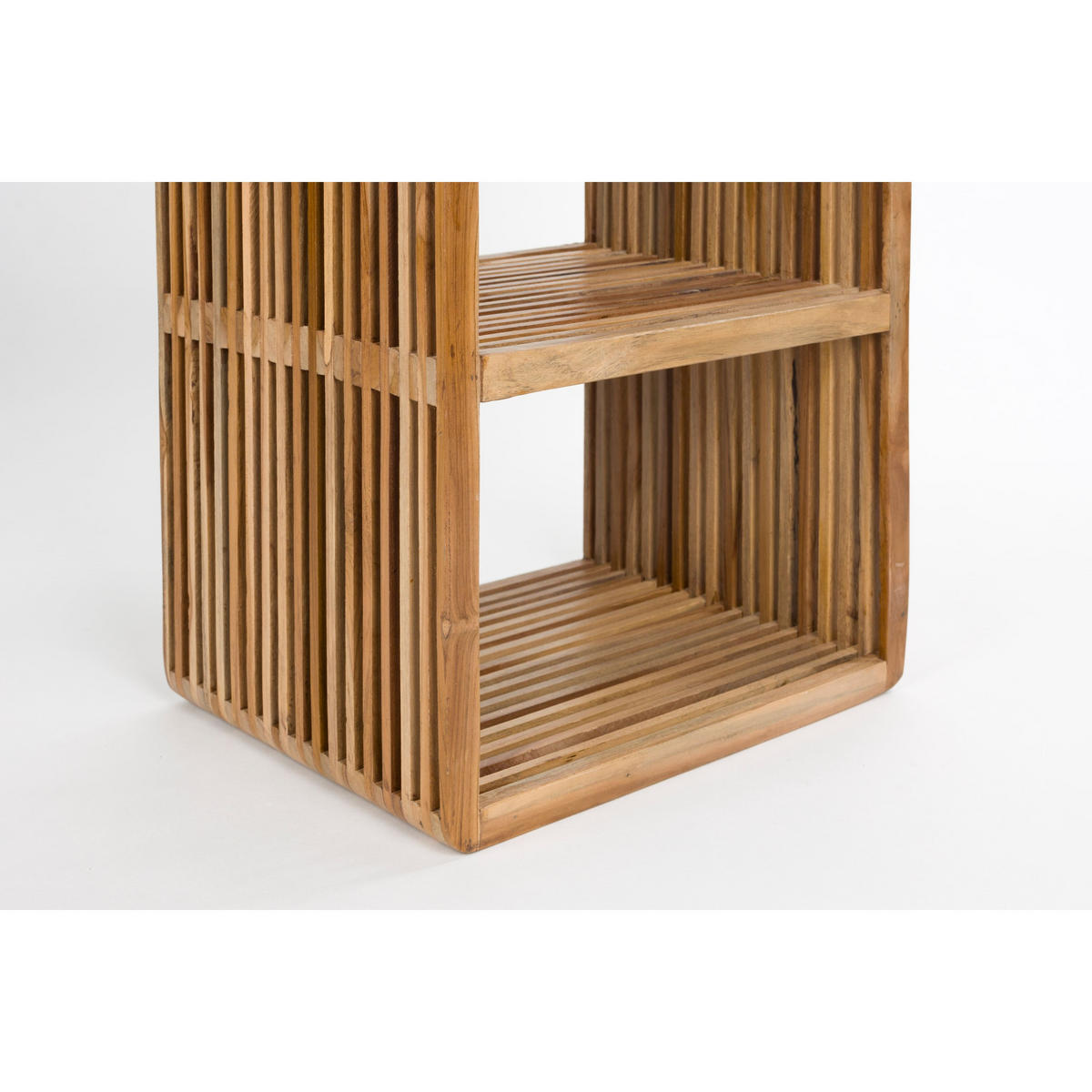 STANDREGAL Djia Kastje aus Teakholz hoch - Braun, Holz (44/85/34cm) - Housecraft Living