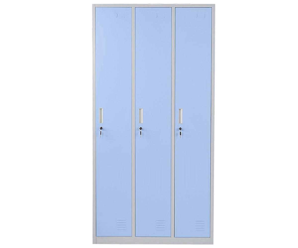 SCHLIESSFACH Blau - Blau, Metall (90/180/50cm) - MCW