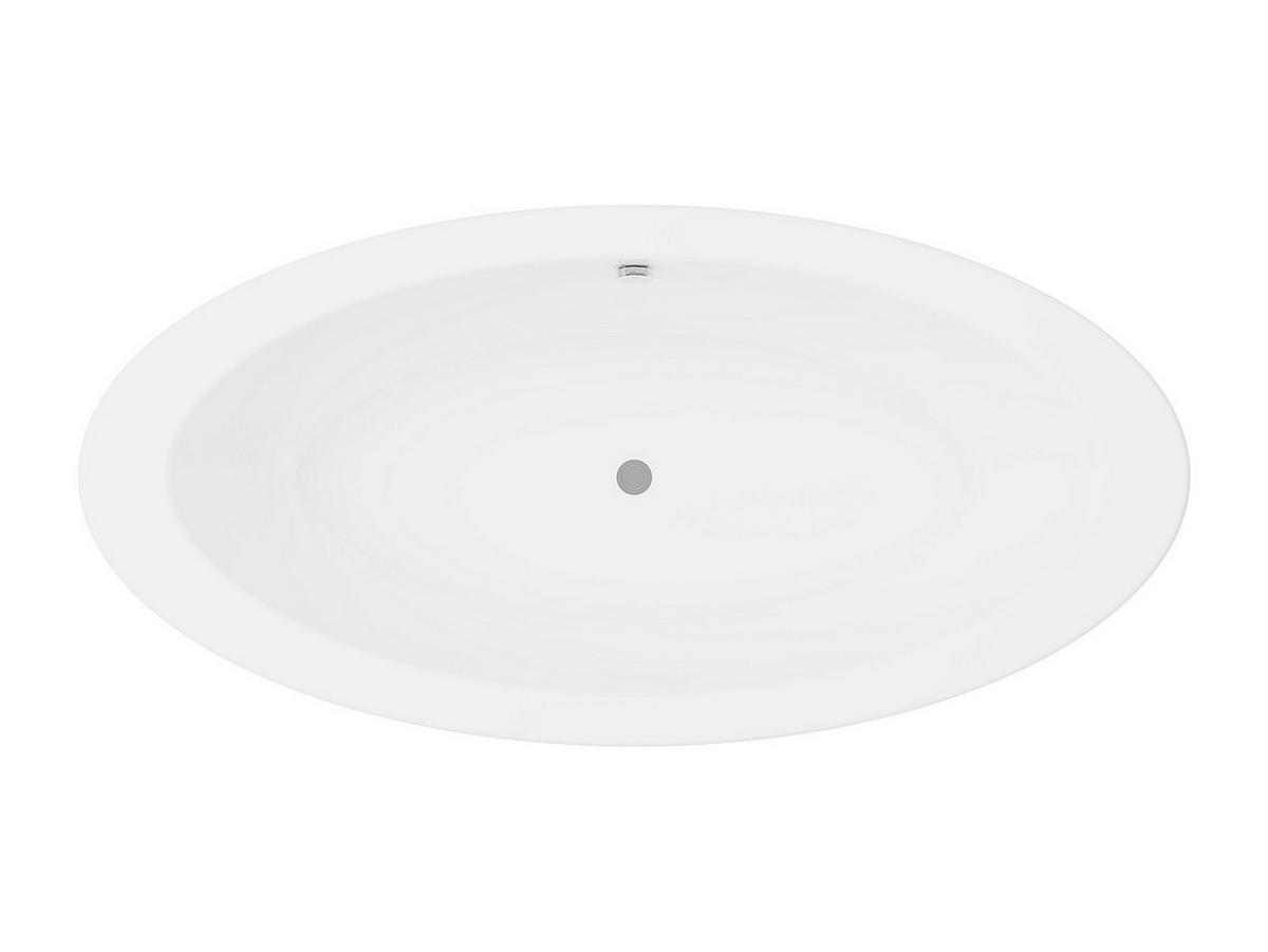 BADEWANNE - 185 cm x 90 cm - acryl - weiß Marmati - Weiß, Kunststoff (185/58/90cm) - Vente-Unique
