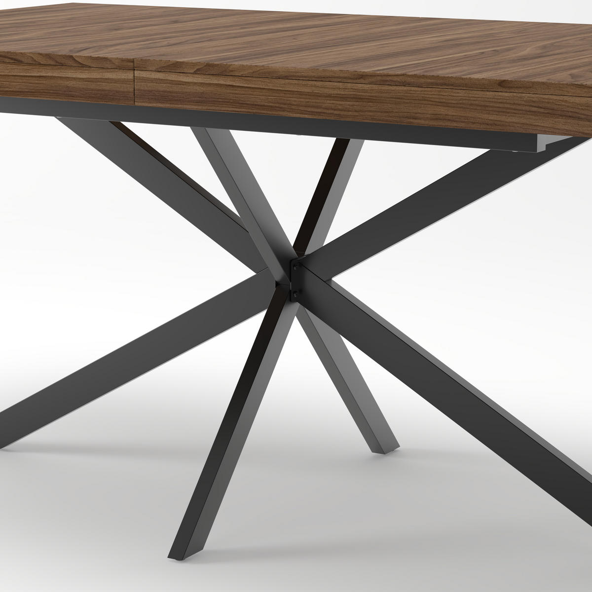 ESSTISCH ausziehbar 140-180/80/76 cm mit verstecktem Stauraum DE-39964 Walnuss - Walnussfarben, Holzwerkstoff (80/180/76cm) - ComfortXL