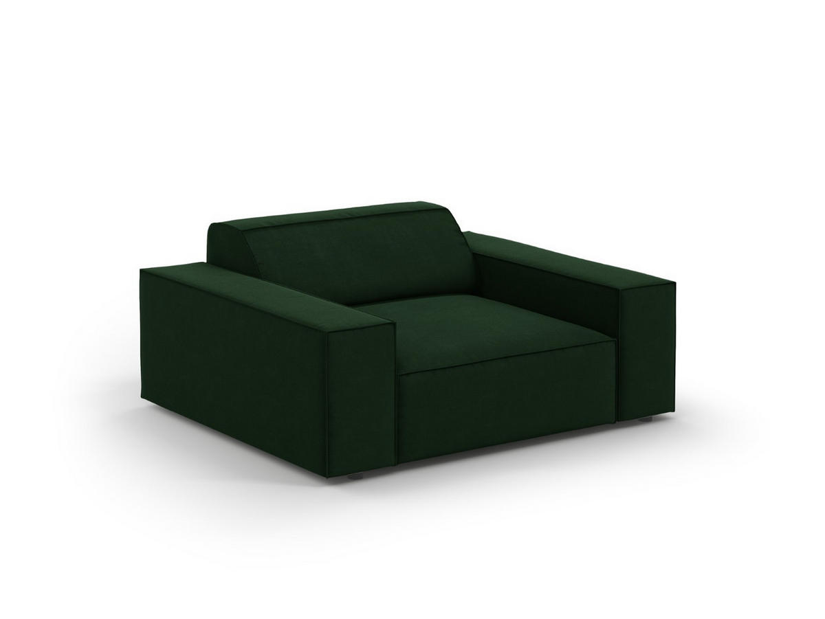 SESSEL Jodie aus Samt flaschengrün - Dunkelgrün, Textil (102/70/124cm) - Micadoni