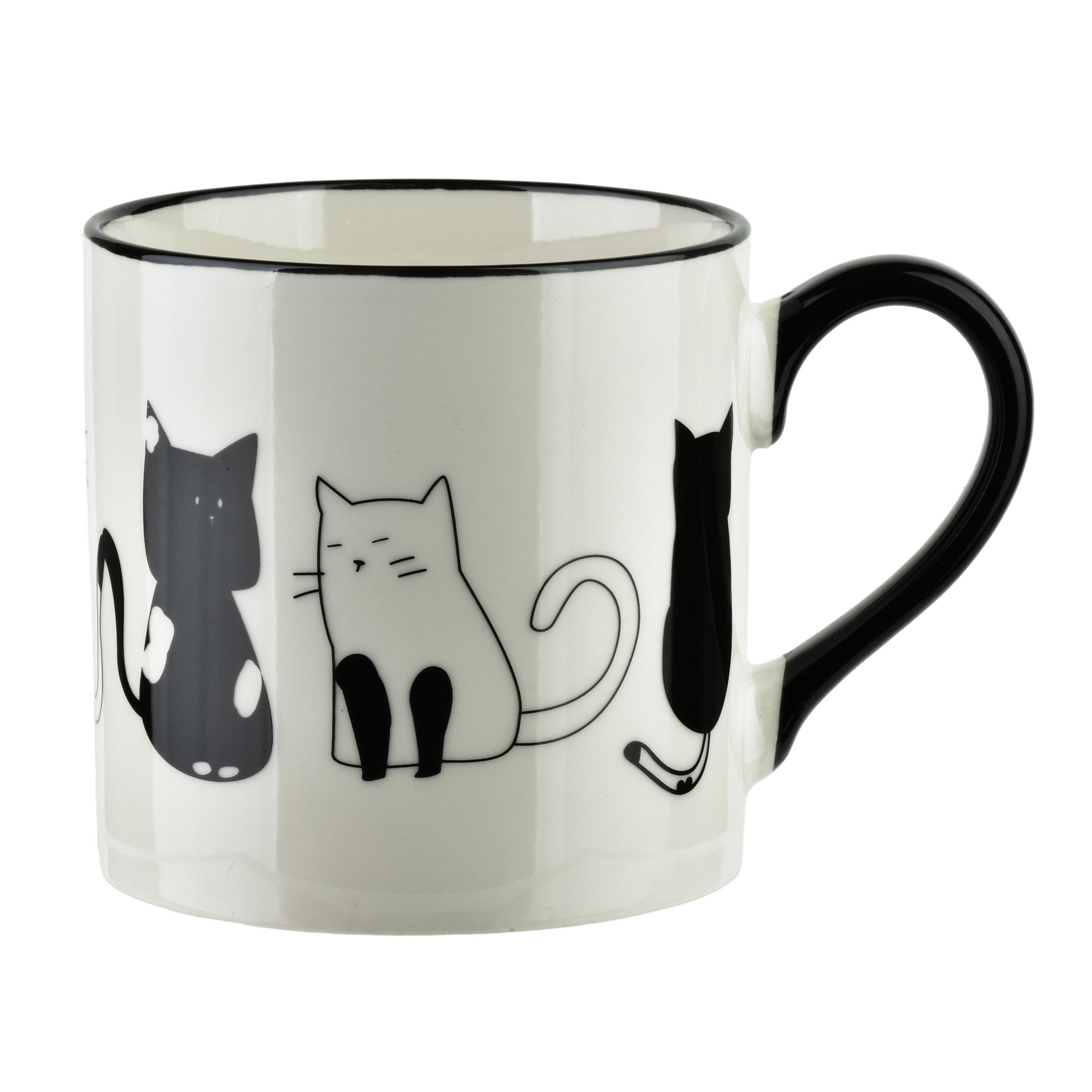 BECHER Cottello Schwarz 9x13x9 cm Keramik - Schwarz, Keramik (0.37L) - Mondex