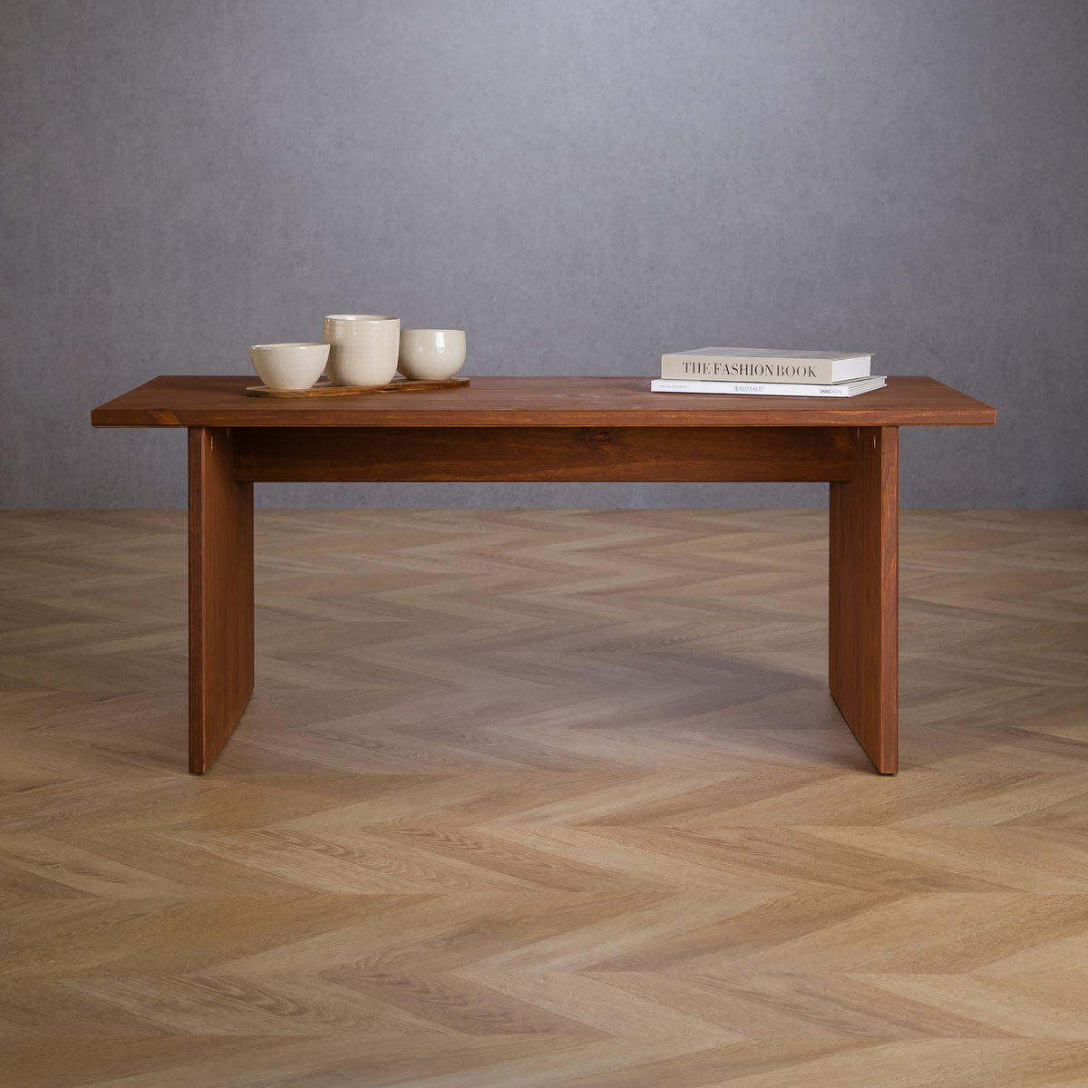 COUCHTISCH SALTO dunkelbraun - Dunkelbraun, Holz (60/110/45cm) - IDIMEX