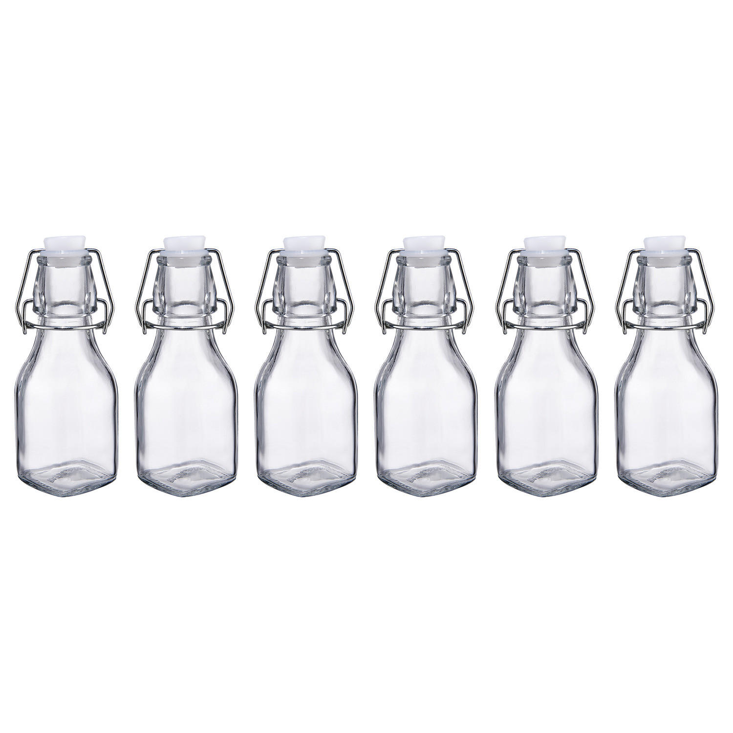 FLASCHE (6er Set) Swing - Transparent, Glas (0.12L) - Butlers