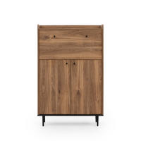 KOMMODE Vasilia mit 3 Türen, Brandy Castello - Eichefarben, Holzwerkstoff (90/140/40cm) - Beautysofa