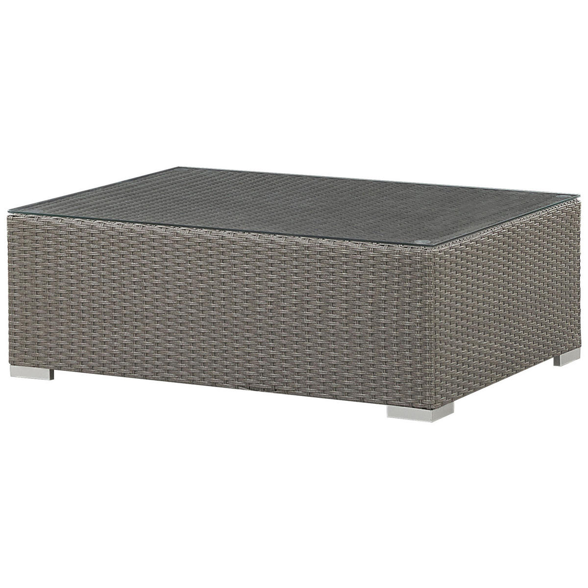 LOUNGE-SET grau modular Maestro - Grau, Kunststoff - Beliani