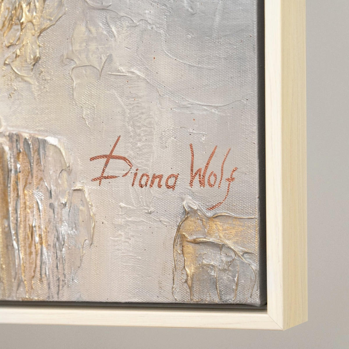 GEMÄLDE Philosophie Schattenfugenrahmen Beige 160x80 cm - Beige, Holz (160/80cm) - YS-art gallery