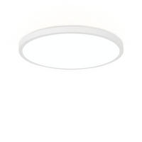 DECKENLEUCHT LED Schlafzimmer - Schlafzimmerlampe Flach Badezimmerlampe 6000K Ø30CM - Weiß, Kunststoff (30/30/2.5cm) - ZMH