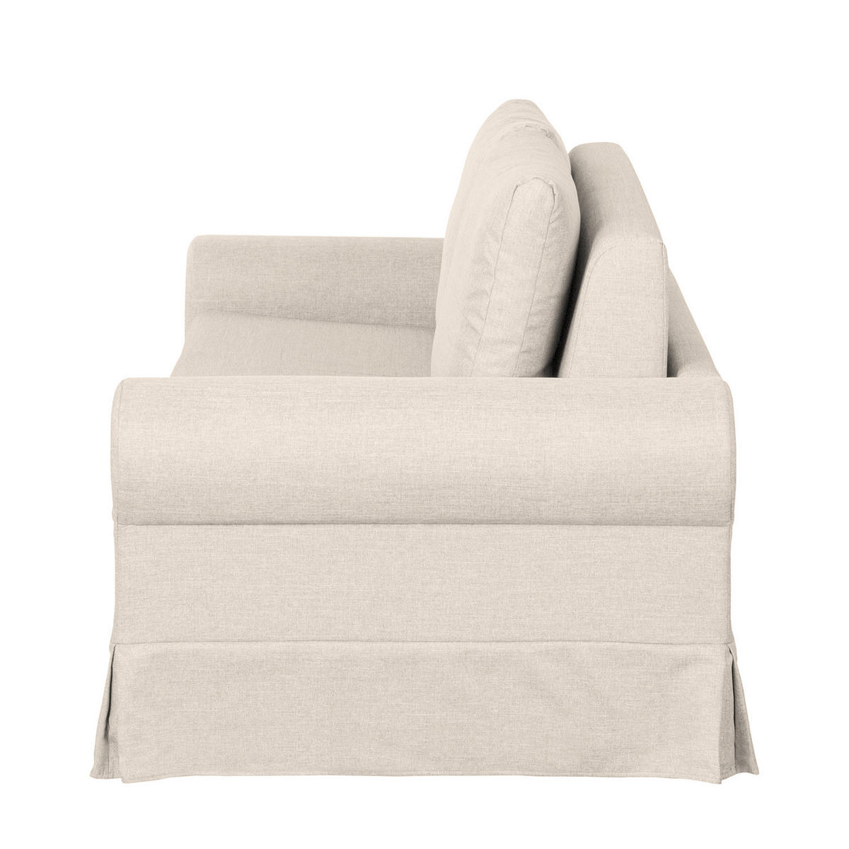 SCHLAFSOFA mit Husse - Creme, Textil (205/90/90cm) - home24