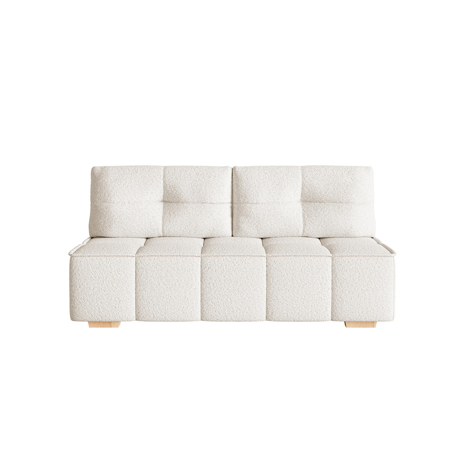 SOFA Miia mit Schlaffunktion, Ecru - Ecru, Textil (196/90/85cm) - Fedve