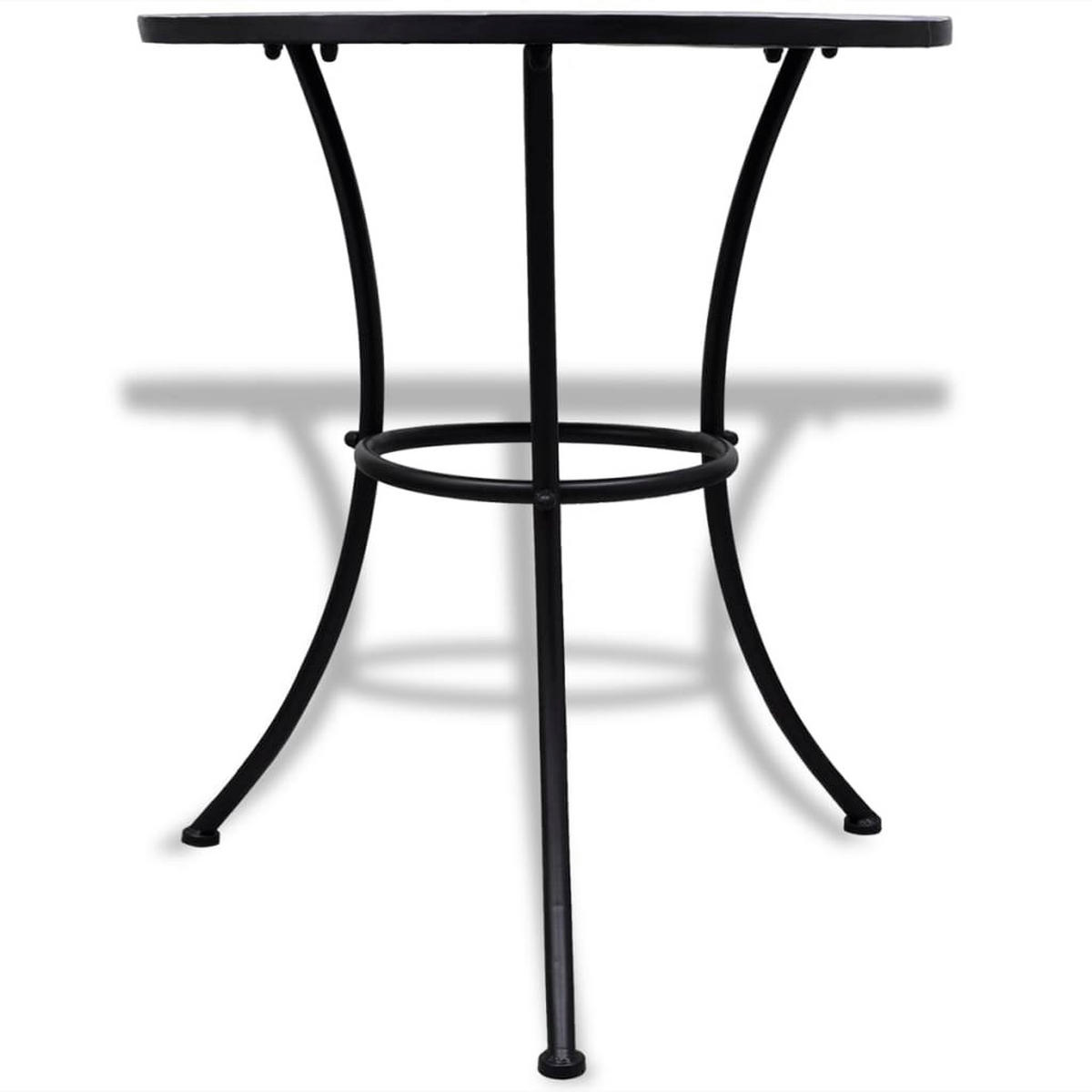 GARTENTISCH Tischar 60/70/60 cm - Blau, Naturmaterialien (60/60/70cm) - ZMH